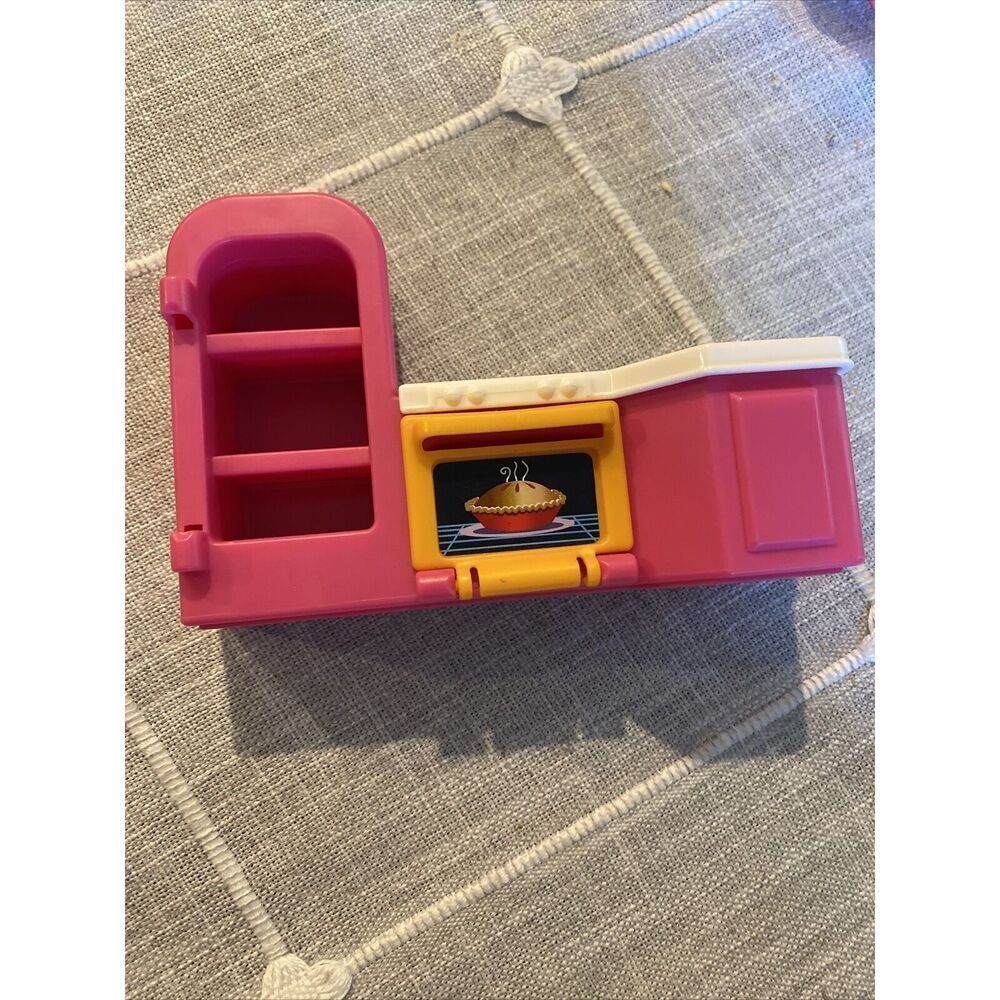 Fisher Price Loving Family My First Dollhouse Kitchen SINK STOVE FRIDGE NO DOOR